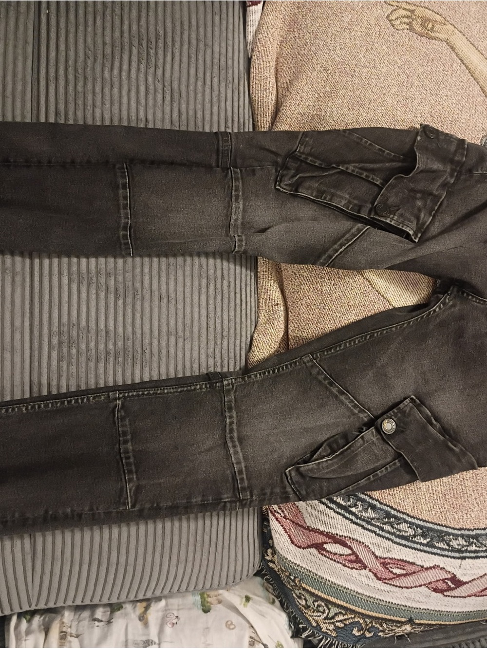 Denim&Co Men's Washed Black Slim Straight Jeans